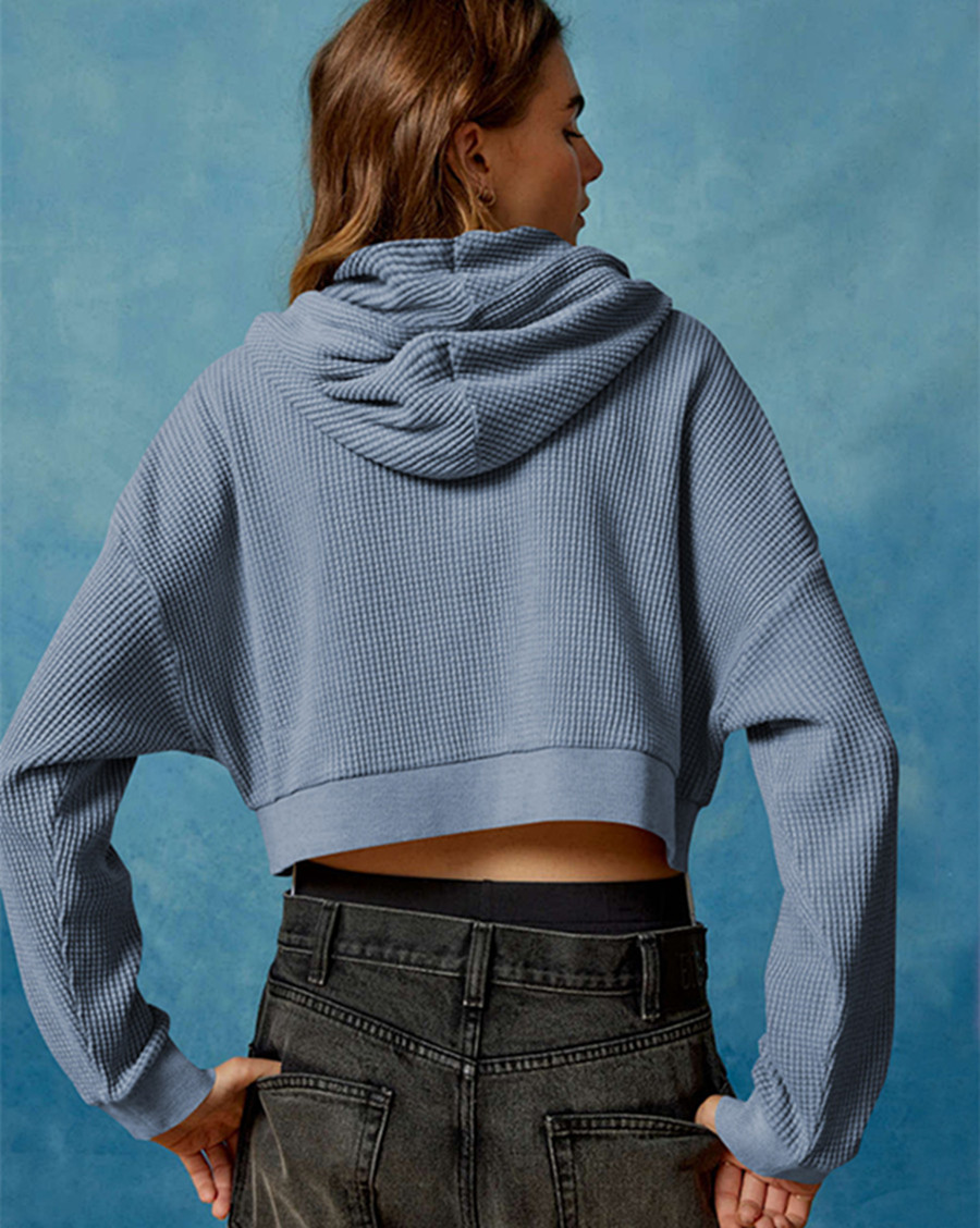 A732 Womens Cardigan Knit Sweater Sports Coat Womens Short Clothes Quick-drying Long-sleeved Top Zipper Fitness Sweaters