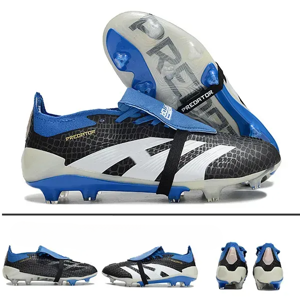 2025 Quality Football Boots 30th Anniversary 24 Tongue Fold Laceless Laces FG Mens Soccer Cleats Comfortable Training Leather Football Shoes kids36-46