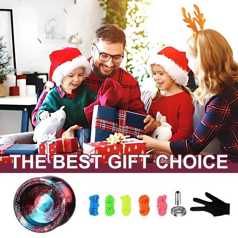 LESHARE High Precision YOYO Magic Yoyo Ball with Metal Mixing Sleep Professional Gravity Yo-Yo Toy for Kids M240725