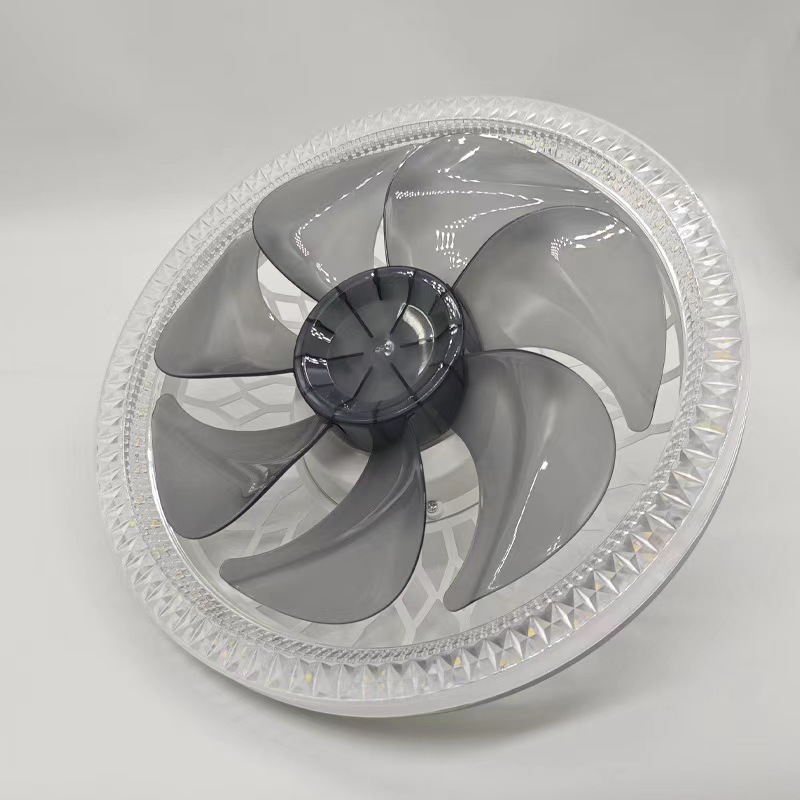 New Modern Ceiling Fan Light LED Intelligent Remote Control Dimmable Bedroom Restaurant Living Room E27 Base Ceiling Fan