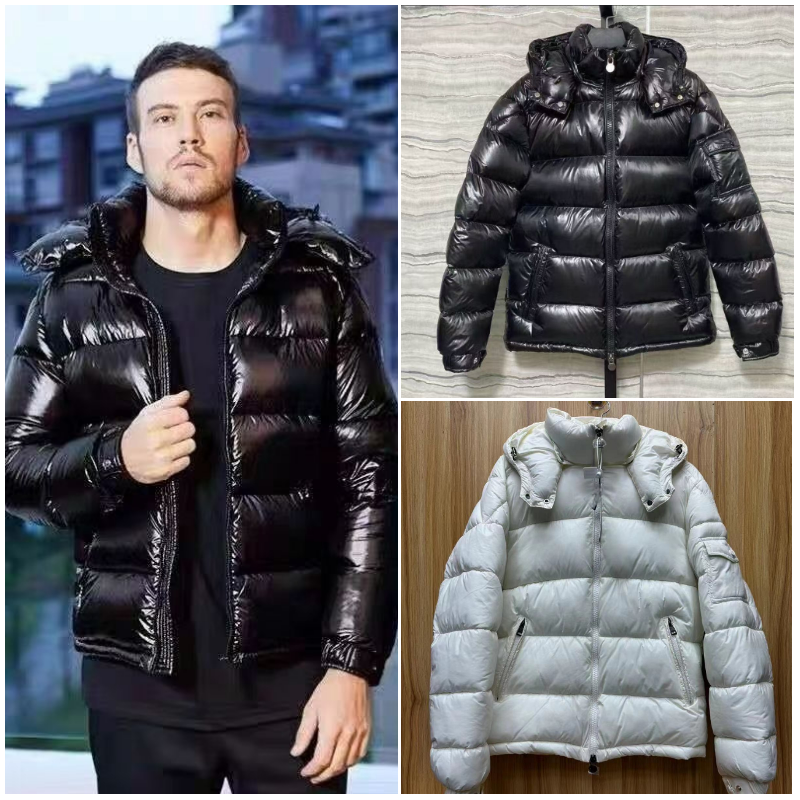 Men's Designer Puffer Jacket - Winter Parka Coat with Large Pockets & RFID Protection