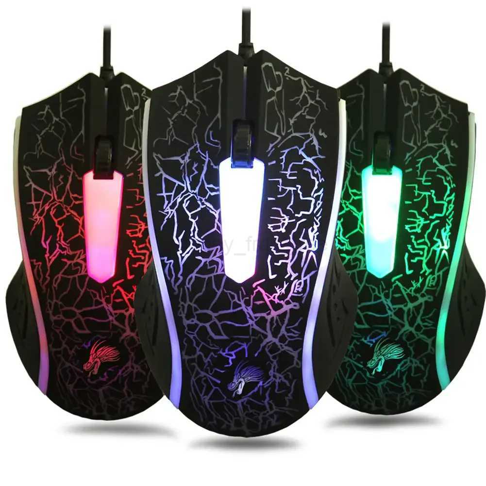 Colorful LED Computer Gaming Mouse Professional Ultra-precise For Dota 2 LOL Gamer Mouse Ergonomic 2400 DPI USB Wired MouseM240725