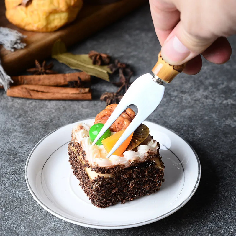 Bamboo Cheese Knives Set Cheese Cutlery Steel Stainless Cheese Slicer Cutter Mini KnifeButter KnifeSpatula ForK 240726