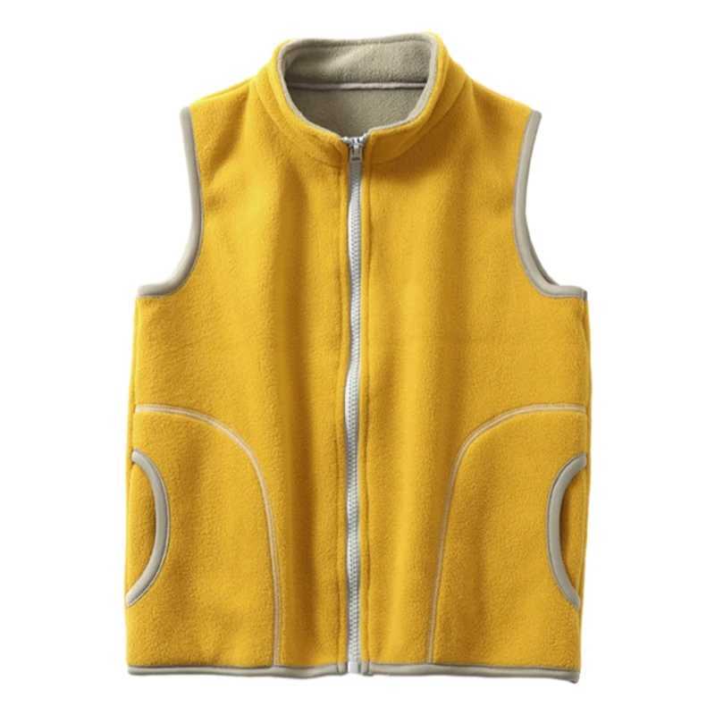 XEB Spring and Winter Childrens Clothing Vest Velvet Vest for Boys and Girls Plush Warm Jacket Teddy Vest Childrens ClothingW240724