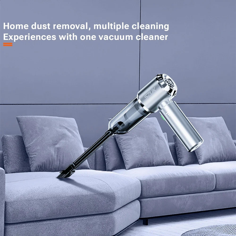 SZUK 985000PA Car Vacuum Cleaner Wireless Mini Handheld Portable Powerful Cleaning Machine Vacuum Cleaner for Car and Home 240718