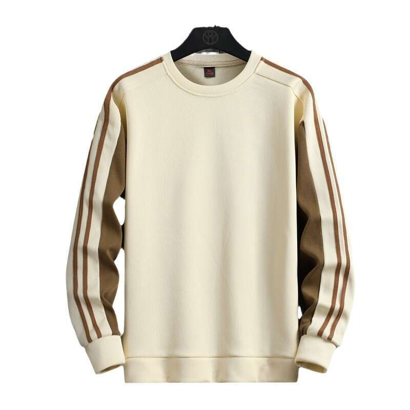Men's 2024 Spring New Versatile Long Sleeved T-shirt Pullover Round Neck Hoodie Men's Base Shirt Large Size Sweet Outstanding Sweatshirt Wom