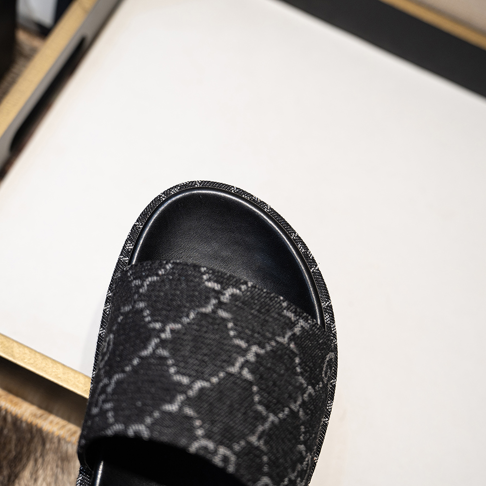 Luxury slides womens platform designer slide heel sandals fashion Brand slippers for women with original box hot beach flip flops flat slipper sandal heels shoes