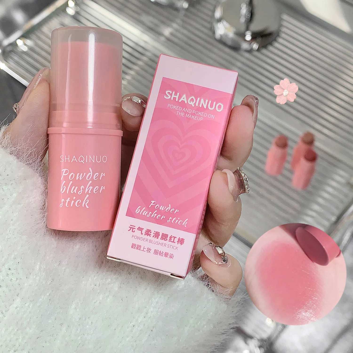 Natural Cheek B Stick Moisturizing Ber Balm B Waterproof Sticks Peach Nourish Contour Eyeshadow Rouge B MakeupXJ241225