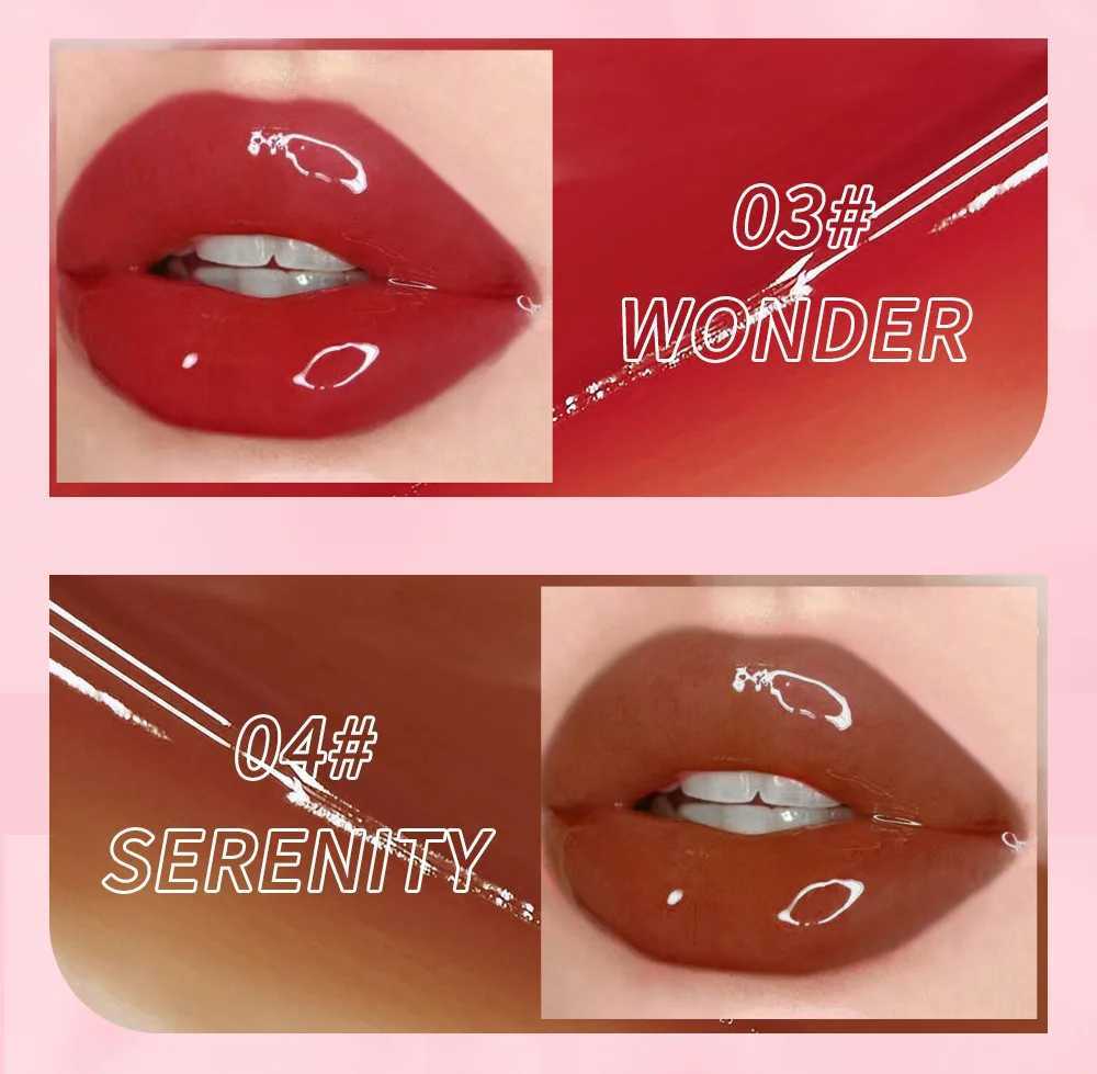 QIBEST mirror gloss jelly gloss mirror moisturizing liquid lipstick shiny lipstick glass lipstickW250219