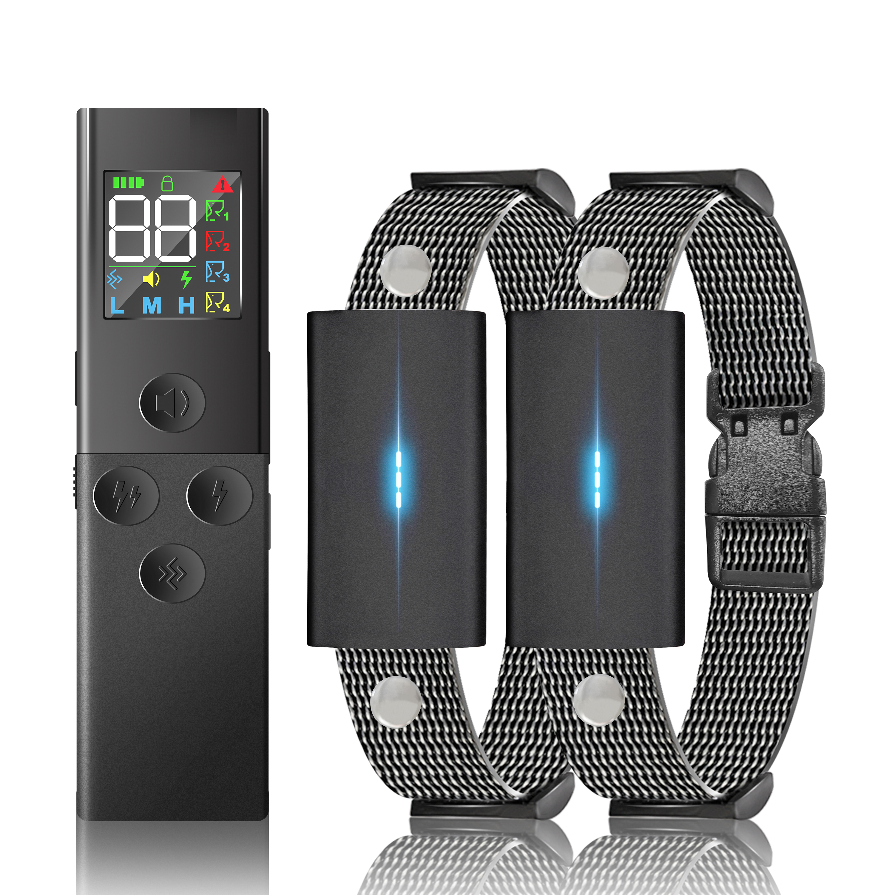 Dog Shock Collar, Dog Training Collar with Remote - 3 Training Modes, Collar for Dogs Training(for 2 dog)