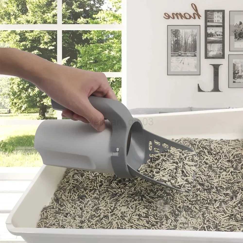Cat Litter Shovel Scoop For Pet Filter Clean Toilet Garbage Picker Cat Supplies Accessory Cat Litter Box Self CleaningCL240726