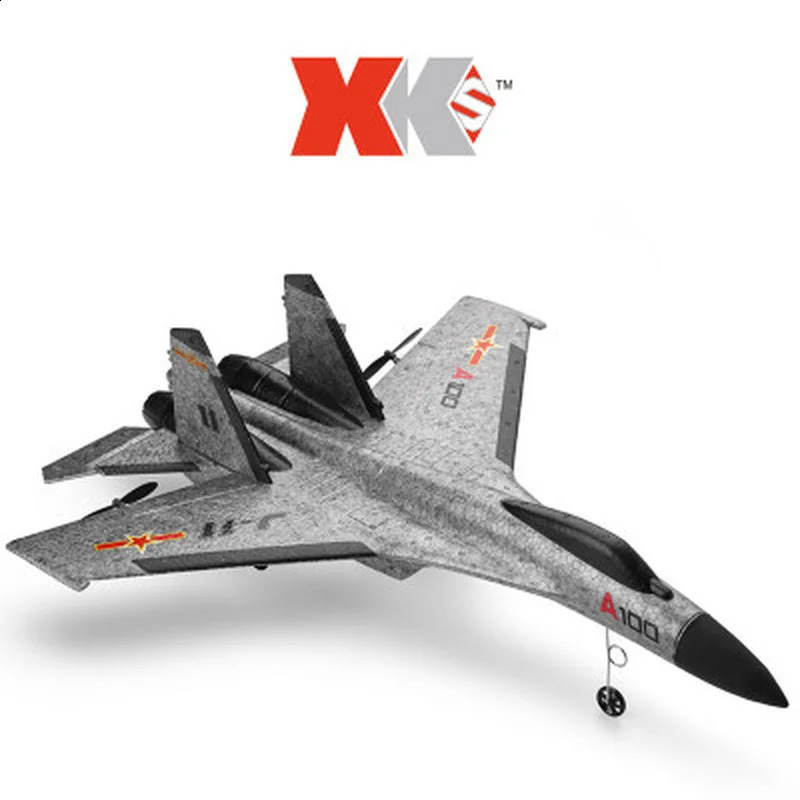 WLtoys XK A100 2.4GHz 3CH Remote Control Airplanes Radio Control Glider SU27 J-11 RC Foam Plane Model Toys for Boy Children 240722