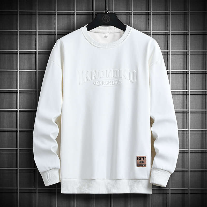 2024 Sweater Edition Korean Loose Fit Casual Long Sleeve T-shirt Autumn Coat Large Top Men's Men Hoodie Zip Hoodie Polo Jacket Mens Hoodie Sweats