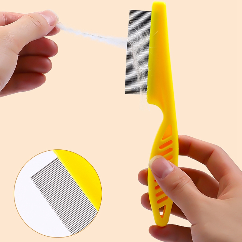 1pc Stainless Steel Grooming Comb for Dogs Cat Hair Cleaning Brush Professional Removal Flea Comb Reusable Tools Pet Accessories