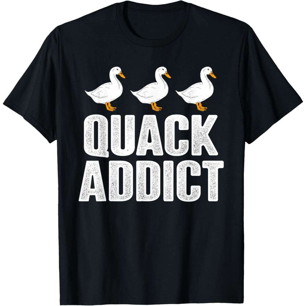 Summer shirts for Men graphic tee Funny Duck Lover T-Shirt Free shipping