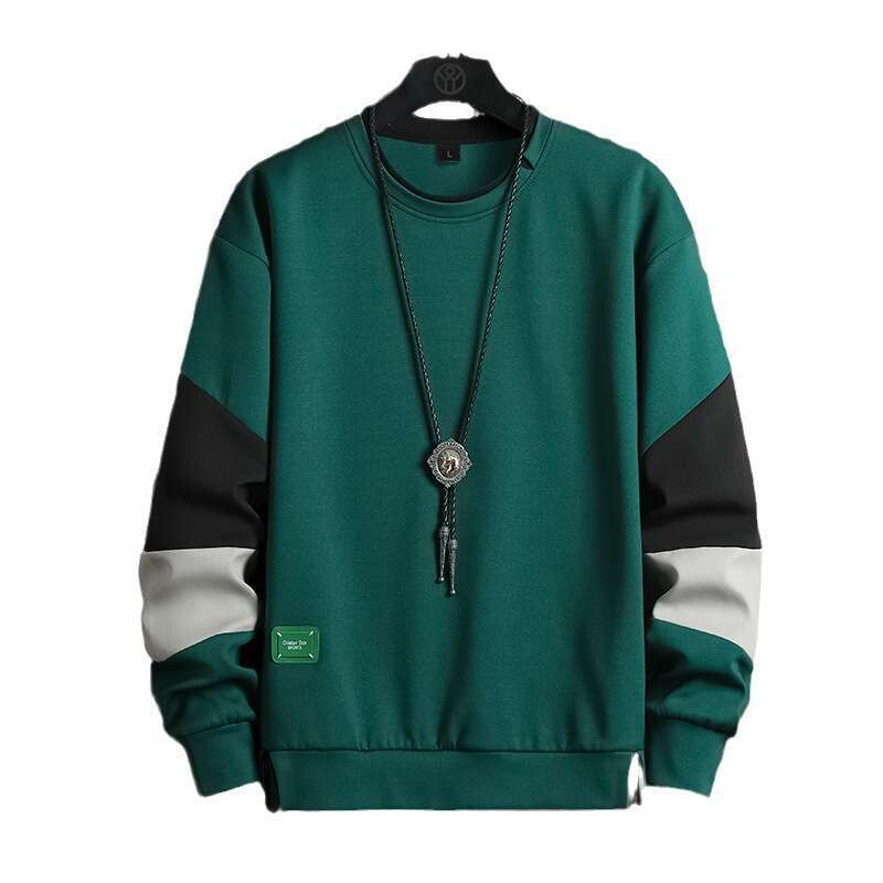 Sweatshirt Men's Casual 2024 Autumn New Korean Version Ins Trendy Long Sleeved Sweatshirt Base Shirt Youth Plus Size Men Hoodies Sweatshirt Men D