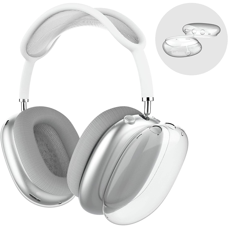 For Airpods 2 pro headphones Max tws earbuds Accessories Transparent TPU Silicone Wireless Bluetooth earphones Max 2 Headset pro max Case