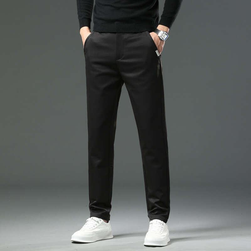 Mens Spring Autumn 2024 New Straight Tube Versatile Loose and Luxurious Business Slim Fit Casual Mens Pants Jeans for Pregnant Women Pants Trousers Ca