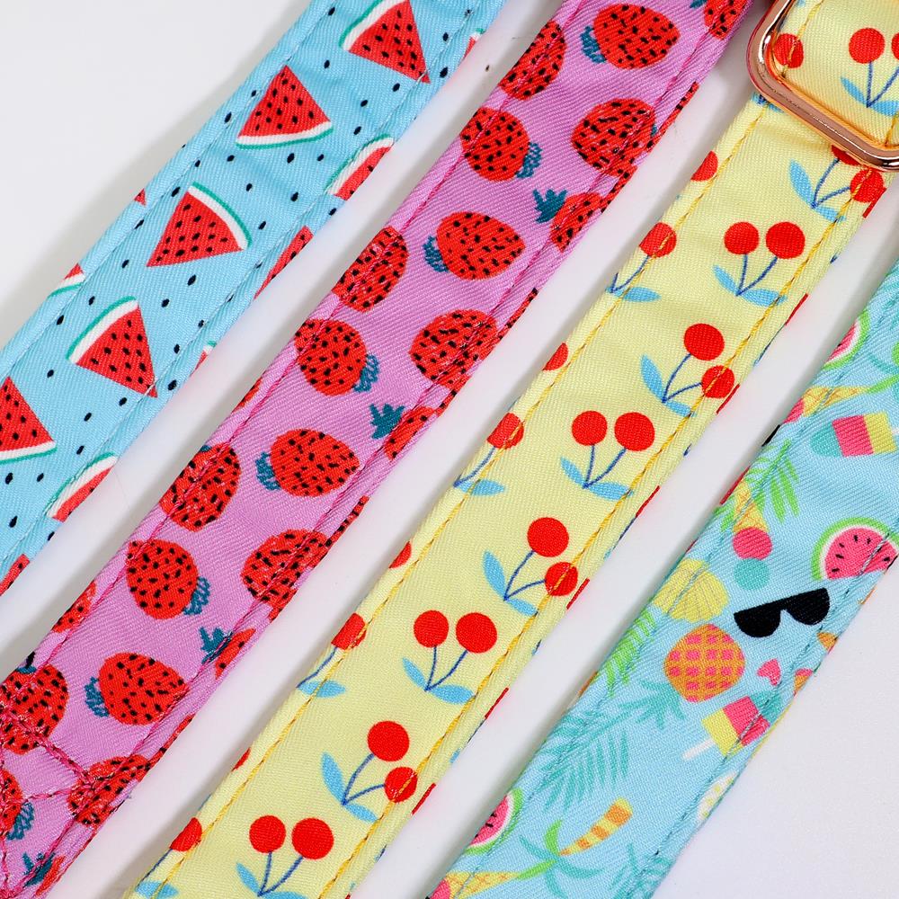 Personalized Cat Collar Printed Nylon Dog Cats Collars Custom Pet Puppy Necklace With Flower Cute For Small Medium Dogs Cats