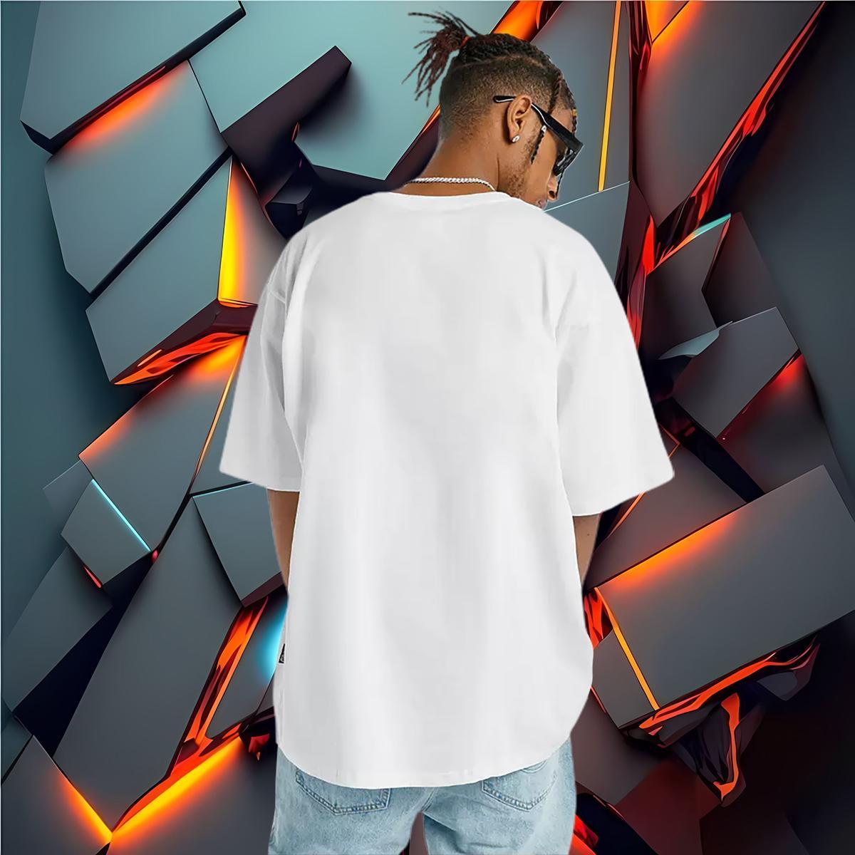 Popular letter 230g Pure Cotton Mens Tshirts Daily Wear Round Neck Short Sleeve T-Shirts 2024 Summer Custom Print Oversized Clothings