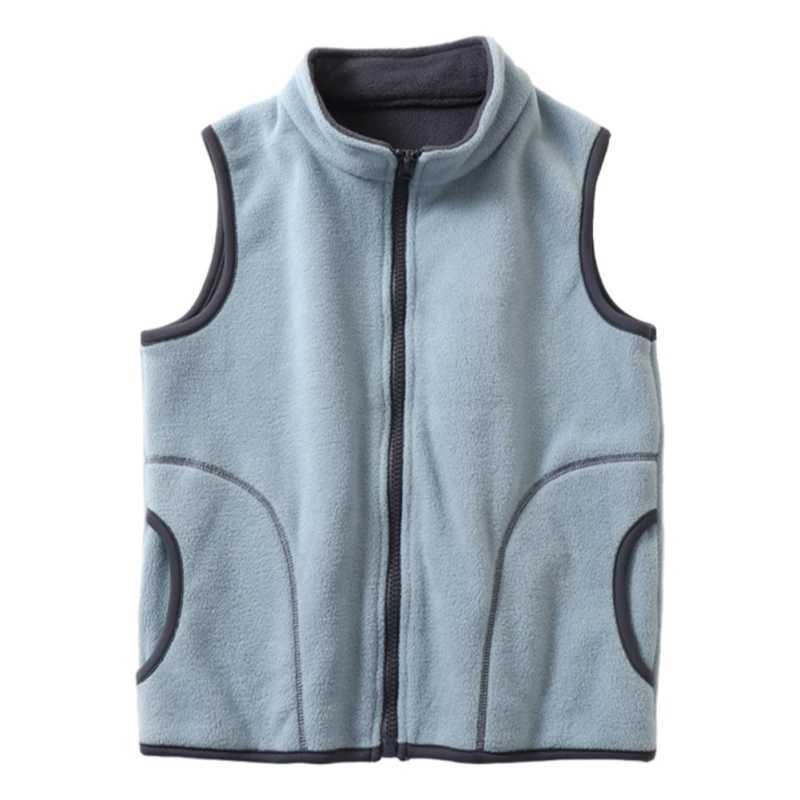 XEB Spring and Winter Childrens Clothing Vest Velvet Vest for Boys and Girls Plush Warm Jacket Teddy Vest Childrens ClothingW240724