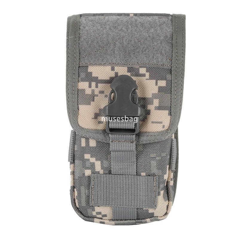 Outdoor new sports double-layer mobile phone bag card bag tactical hanging bag camouflage multi-functional running Fanny pack