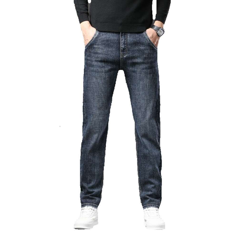 2024 New Jeans Autumn Winter with Thick Velvet Loose Straight Tube Simple and Trendy Brand Mens Casual Long Pants Straight Tube Gold Velvet Pants
