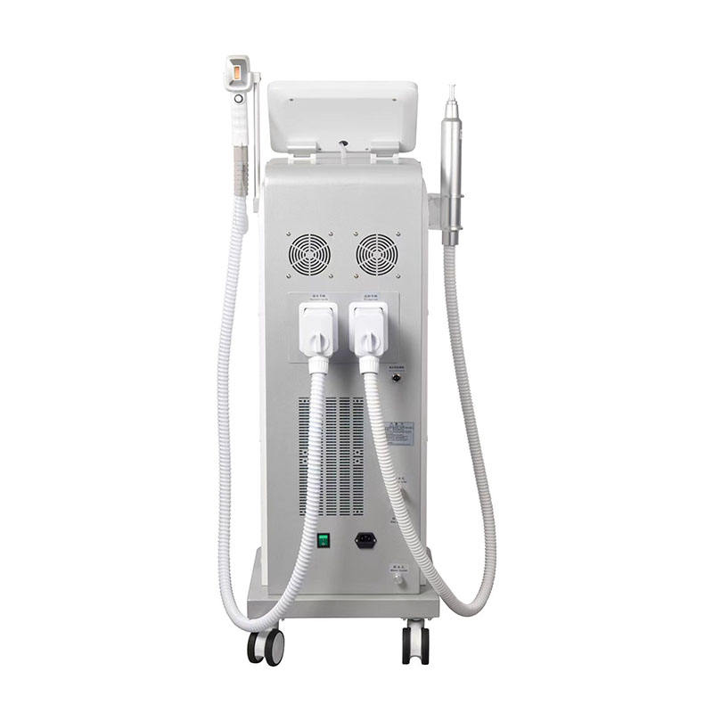 Professional 808 Diode Laser Hair Removal Permanent Effect Picosecond Laser Tattoo Removal Eyebrow Cleaning Freckle Spot Elimination 2 Handles Machine
