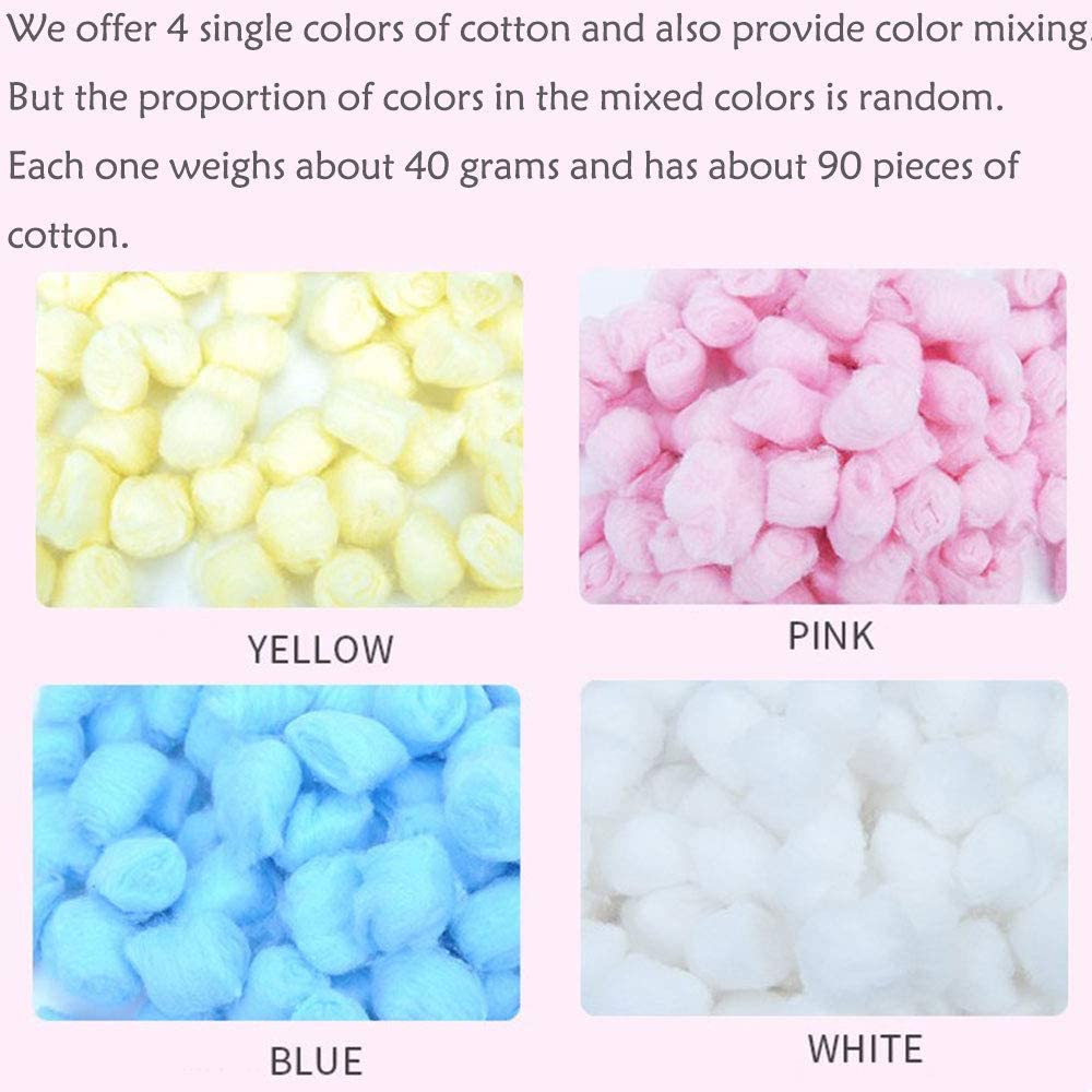 100pcs Colorful Winter Keep Warm Cotton Ball Bedding Small Pet Supplies Hamster Nest Filler Sawdust Hedgehog Guinea Pig Birds