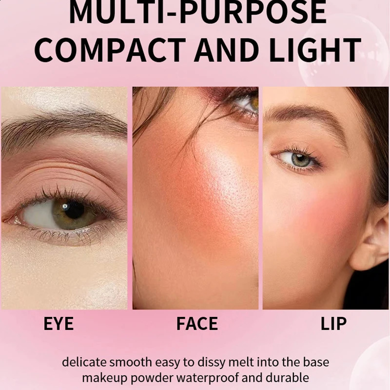 6 colors of red cream liquid blush mud swelling color blush moisturizing easy to color matte nude color 240719