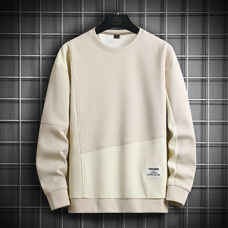 Long Sleeved Hoodie Men's 2024 Autumn Winter New Round Neck Loose and Versatile Korean Version Base Coat Jacket Trendy Brand Mens Designer Hoodie