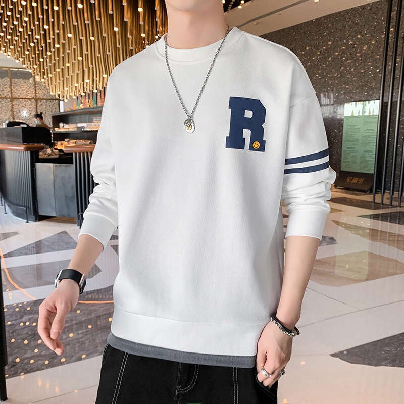 Men's Sweater 2024 New Spring and Autumn Season T-shirt Loose Round Neck Long Sleeved Bottom Top Shirt Sweet Designer Jacket Designer Clothes Wom