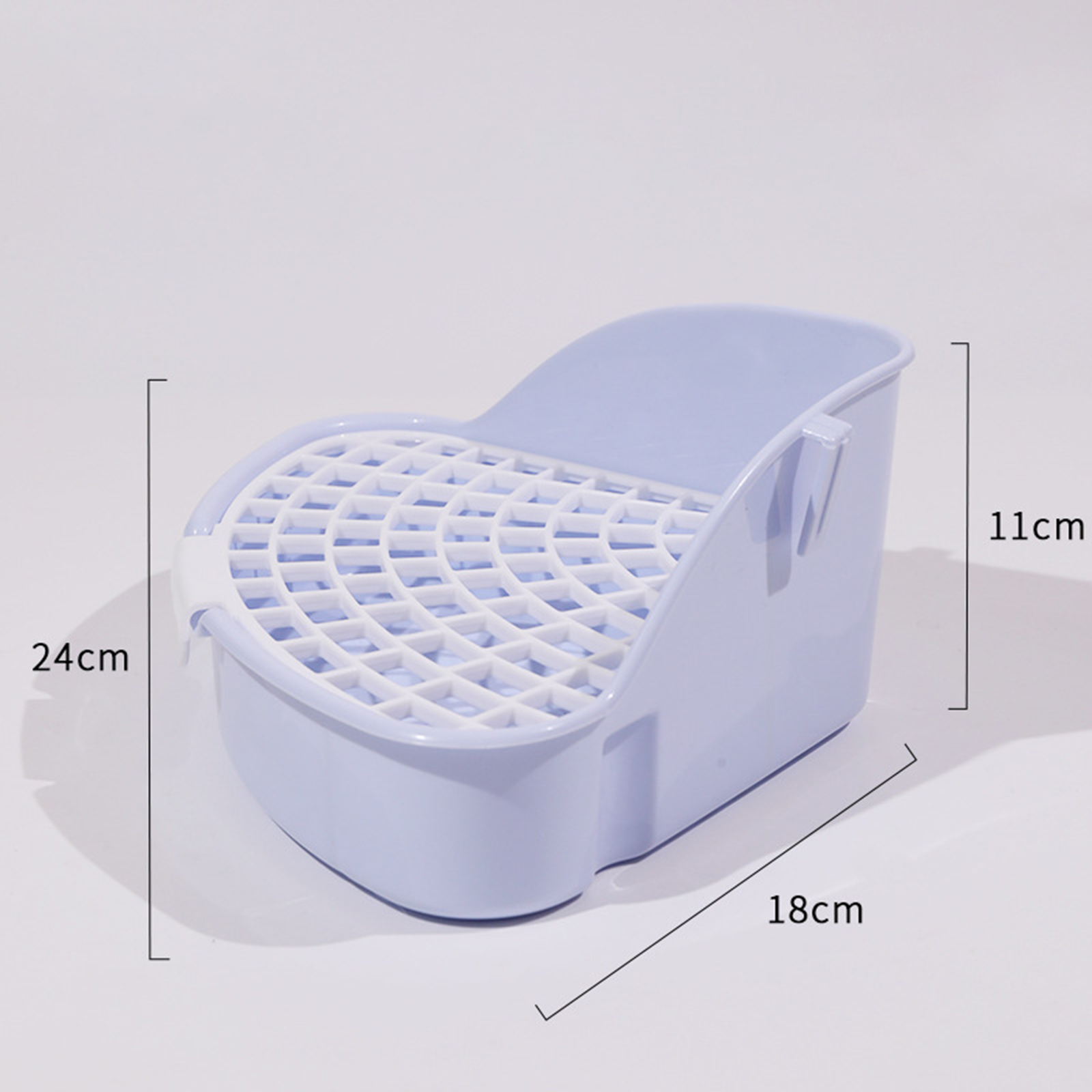 Rabbit Litter Box Potty Triangle with Grid Pet Toilet for Chinchilla Rabbit Small Animals Pet Supplies