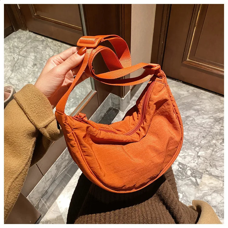 Casual Nylon Hobos Crossbody Bag for Women Shoulder Bags Large Capacity Tote Lady Travel Shopper Female Purses 2023 240821