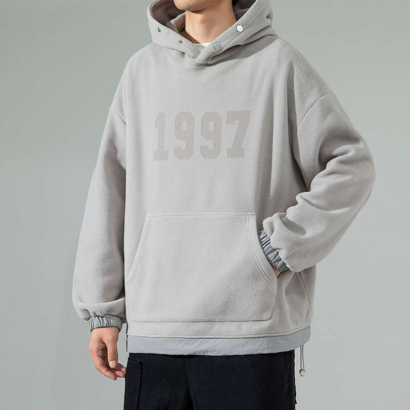 Polar Fleece Hooded Men, 2024 Autumn for Teenagers, Letter Printed Loose Jacket, Men's Sweatshirt Trend Pink Flower Hoodie Sweatshirt Mens Clothi