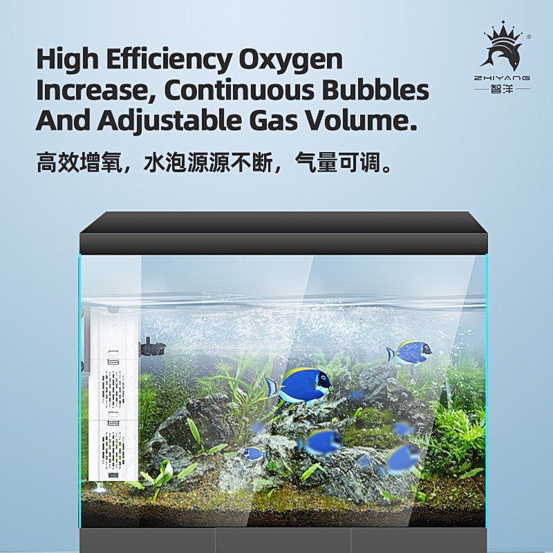 Aquarium Fish Tank Filter Three-in-One Water Purification Circulation Pump Small Built-in Submersible Pump Silent Aeration