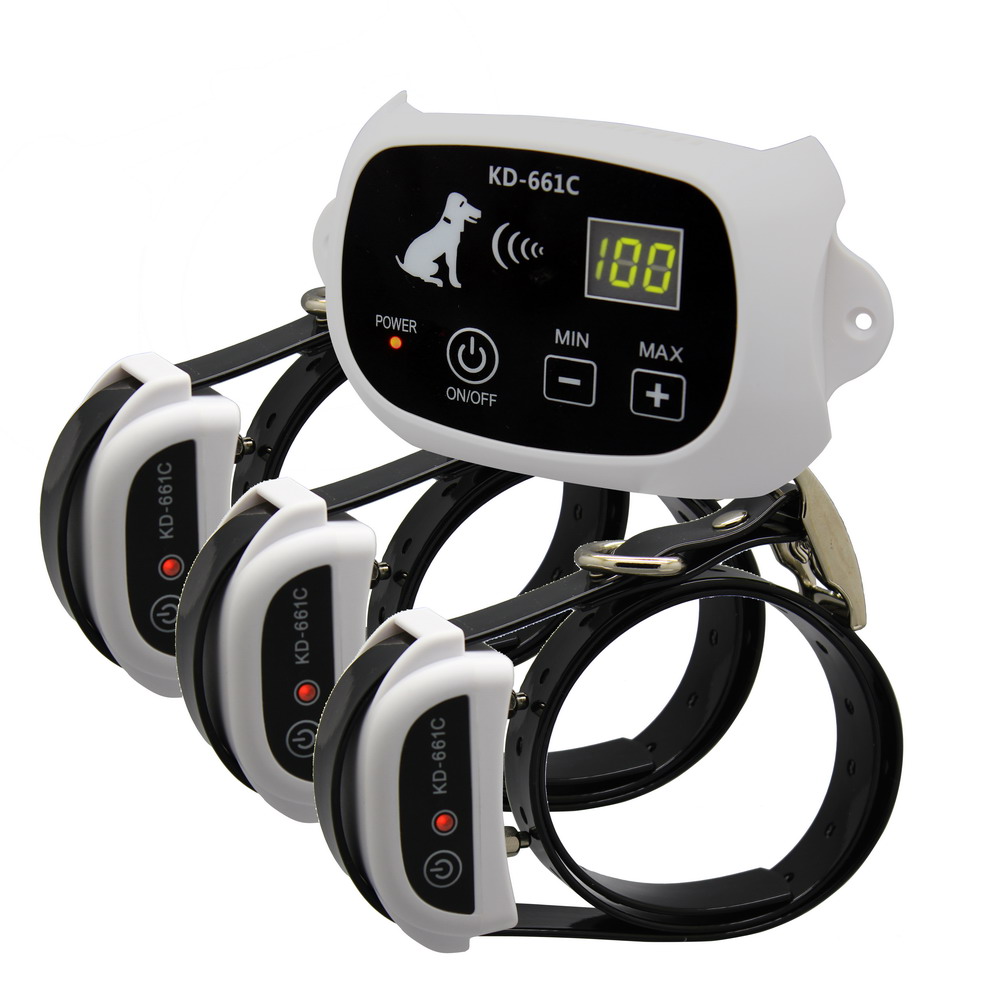 KPHRTEK KD-661C Waterproof Rechargeable Wireless Electronic Pet Fence System 1/2 DOG White Green Drop Shipping