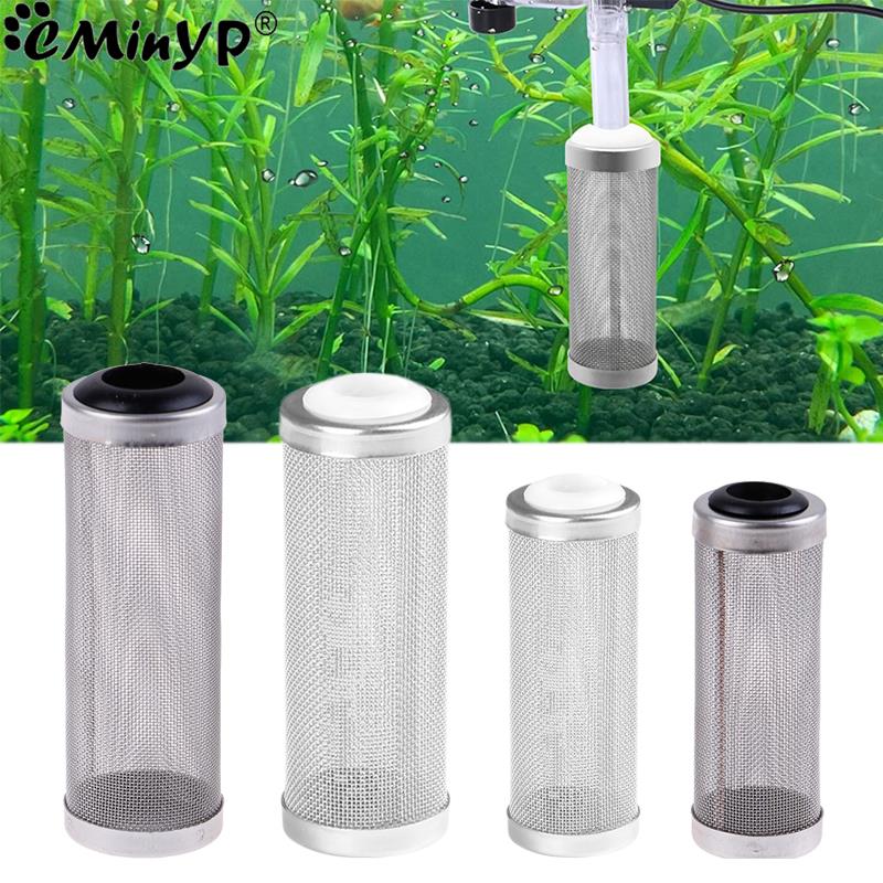 12/16mm Aquarium Inflow Inlet Filter Stainless Steel Mesh Net Guard Fish Tank Filter Accesories Intake Strainer Prefilter Cover