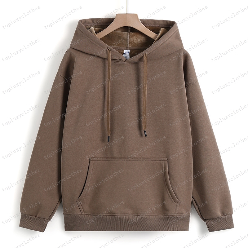 Hoodie men's and women's winter warm hooded long sleeved street wear pullover sweatshirt loose hooded pullover