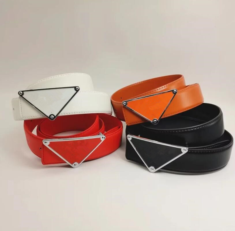 2023 Fashion Classic Belts For Men Women Designer Belt 3.5cm Silver Mens Black Smooth Gold Buckle Leather dresses Belt