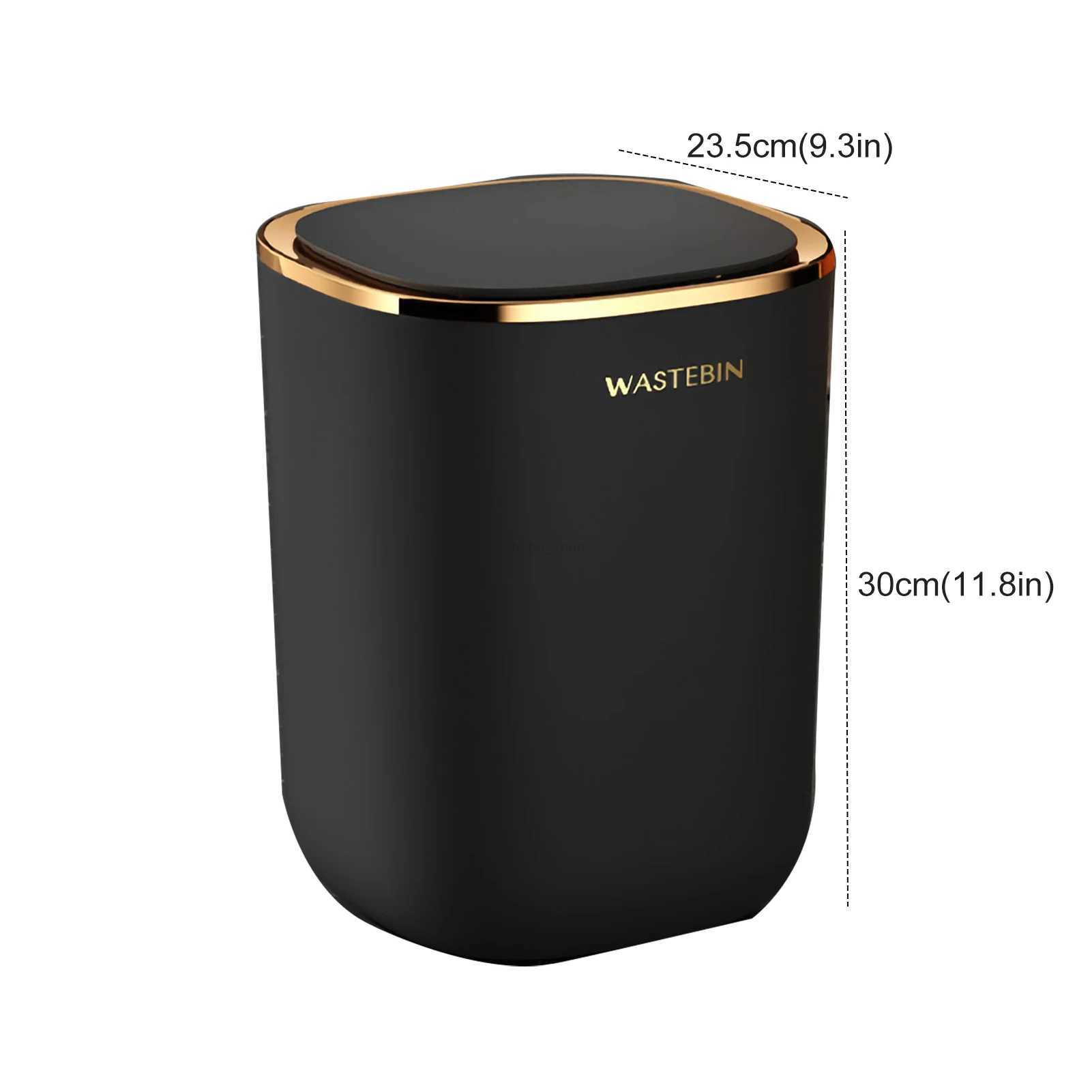 Smart Sensor Bathroom Trash Can Luxury Garbage Bucket Automatic Trash Bin for kitchen Toilet Smart Home WastebasketB240726
