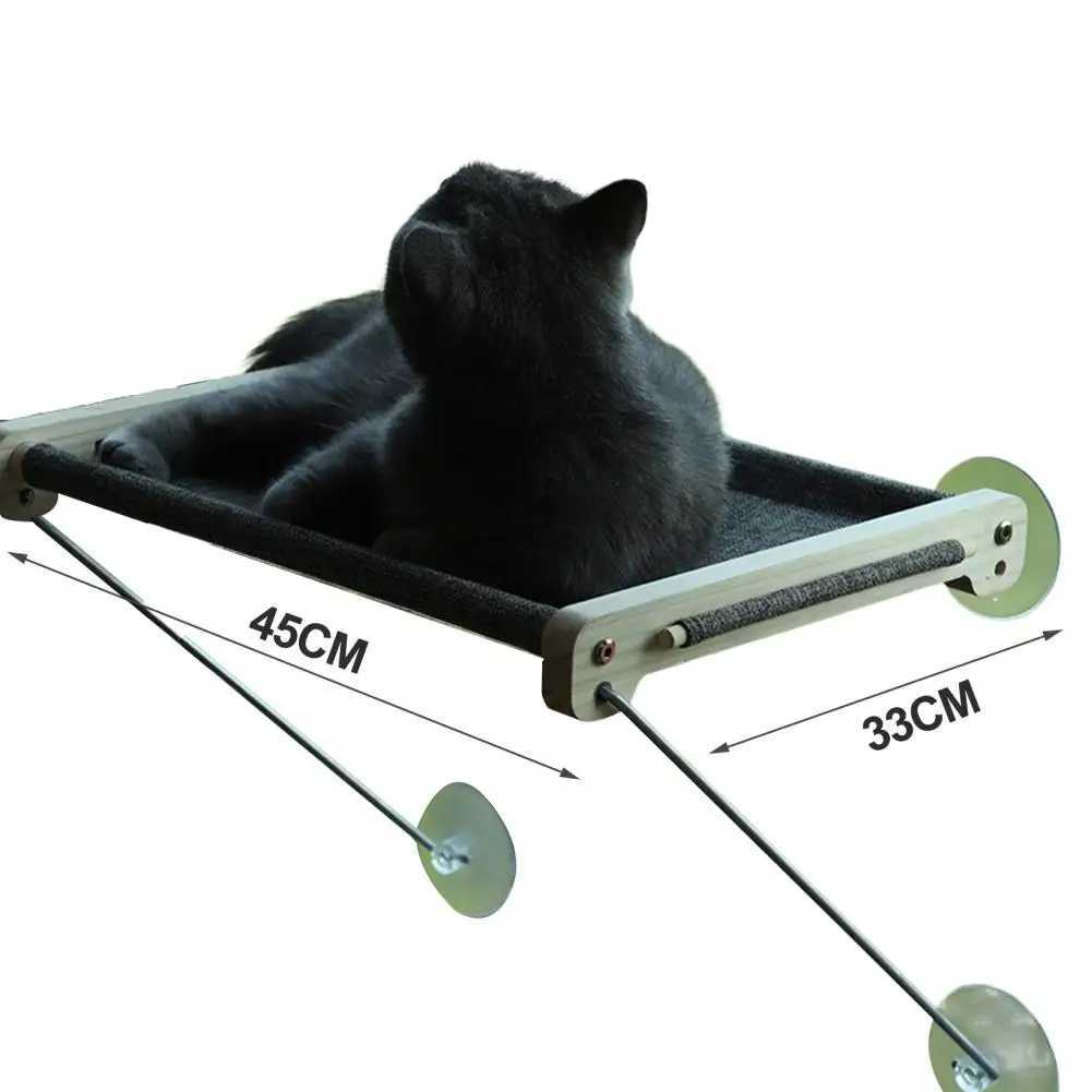 Durable cat bed folding cat hanger with strong load-bearing capacity detachable suction cup cat nest balcony viewing catX240726