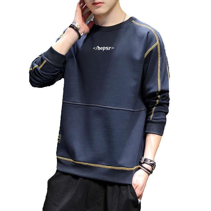 New Hoodie 2024 Spring Long Sleeved T-shirt Korean Version Ins Casual Pullover Base Top Men's Fashion Trend Y2k Hoodies for Men Jackets Hoodrich 