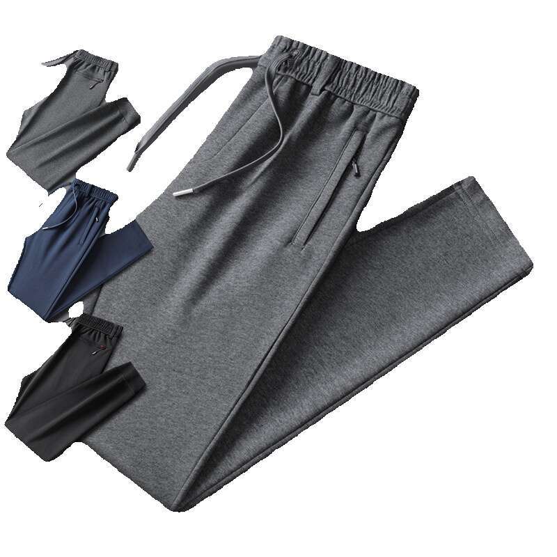 2024 Autumn New Cotton Plus Size Casual Long Leg Binding Sports Mens Sanitary Pants Super Elasticity and Sweat Pants Unisex Military Pants for Man