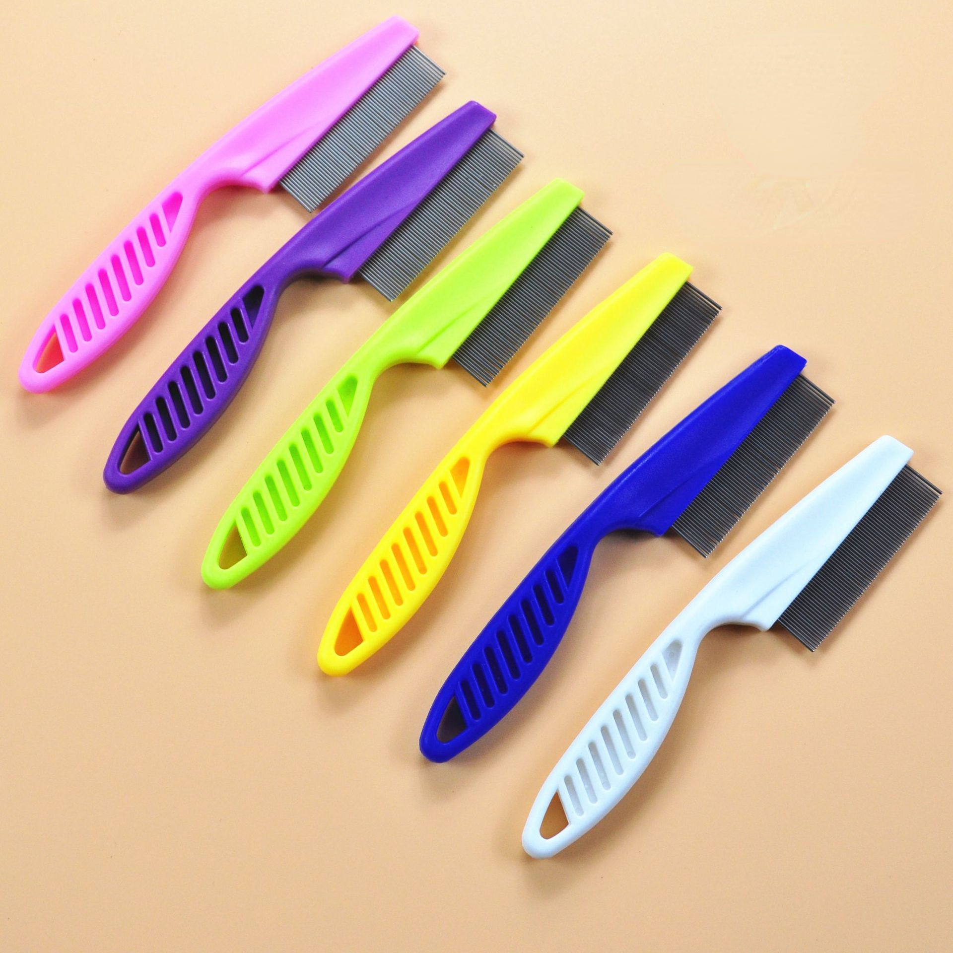 1Pc Pet Grooming Brush Small Pet Rabbit Hair Remover Flea Dog Cats Comb Shampoo Bath Brush Hamster Guinea Pig Cleaning Tool