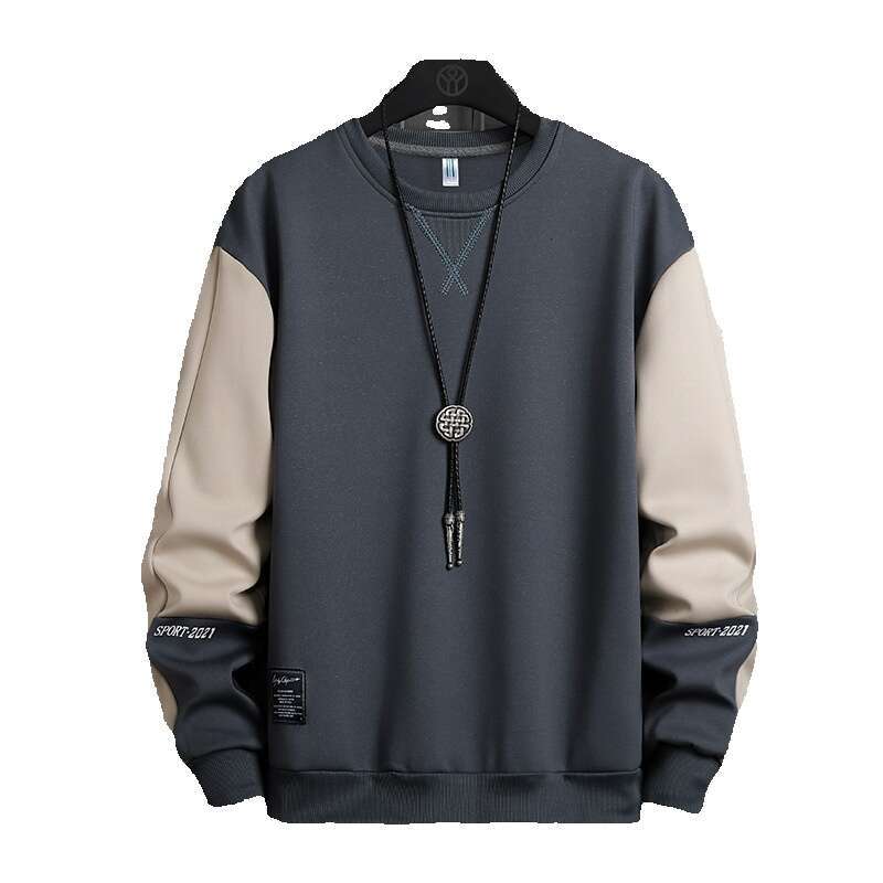 Sweatshirt for Men in Spring 2024, Base Shirt, Round Neck Sweatshirt, New Korean Version, Loose Long Sleeved T-shirt, Men's Style Hoody Season Ho