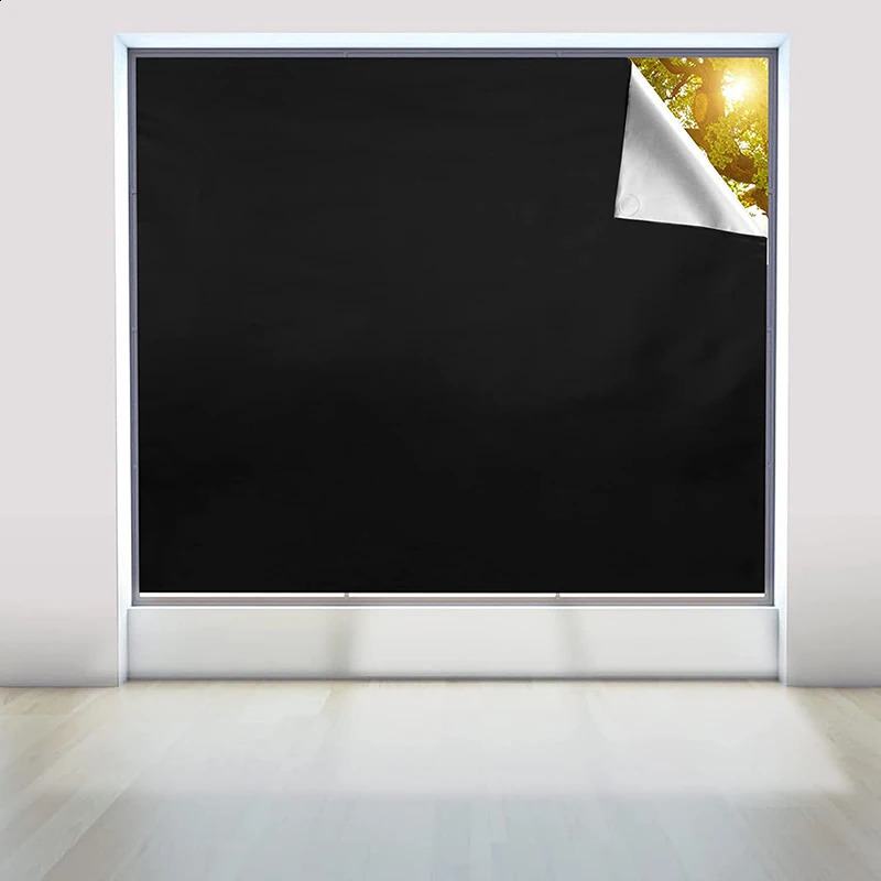 Self-Adhesive Pleated Blinds Half Blackout Windows Curtains for Kitchen Bathroom Balcony Shades For Coffee/Office Window 240719
