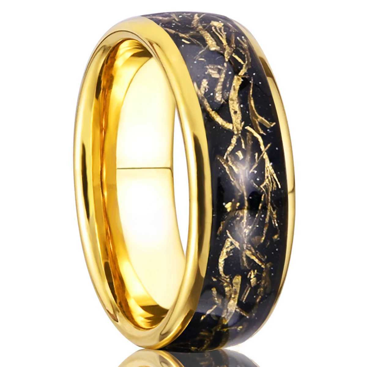 Tungsten Kai De ring mens 8mm classic luxury gold couple date engagement wedding ring suitable for party anniversary gift W241205