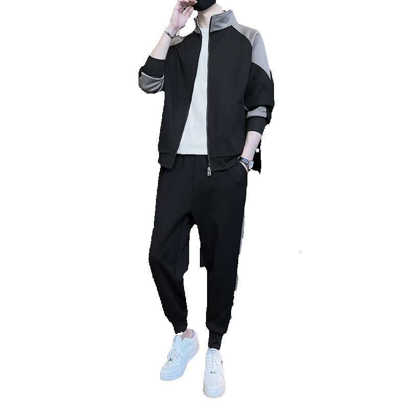 Sports Suit 2024 Spring New Cardigan Sweatshirt Fitness Running Casual and Womens Sports Suit Mens Clothing Hip-hop Style Overalls Pants Trousers Cart