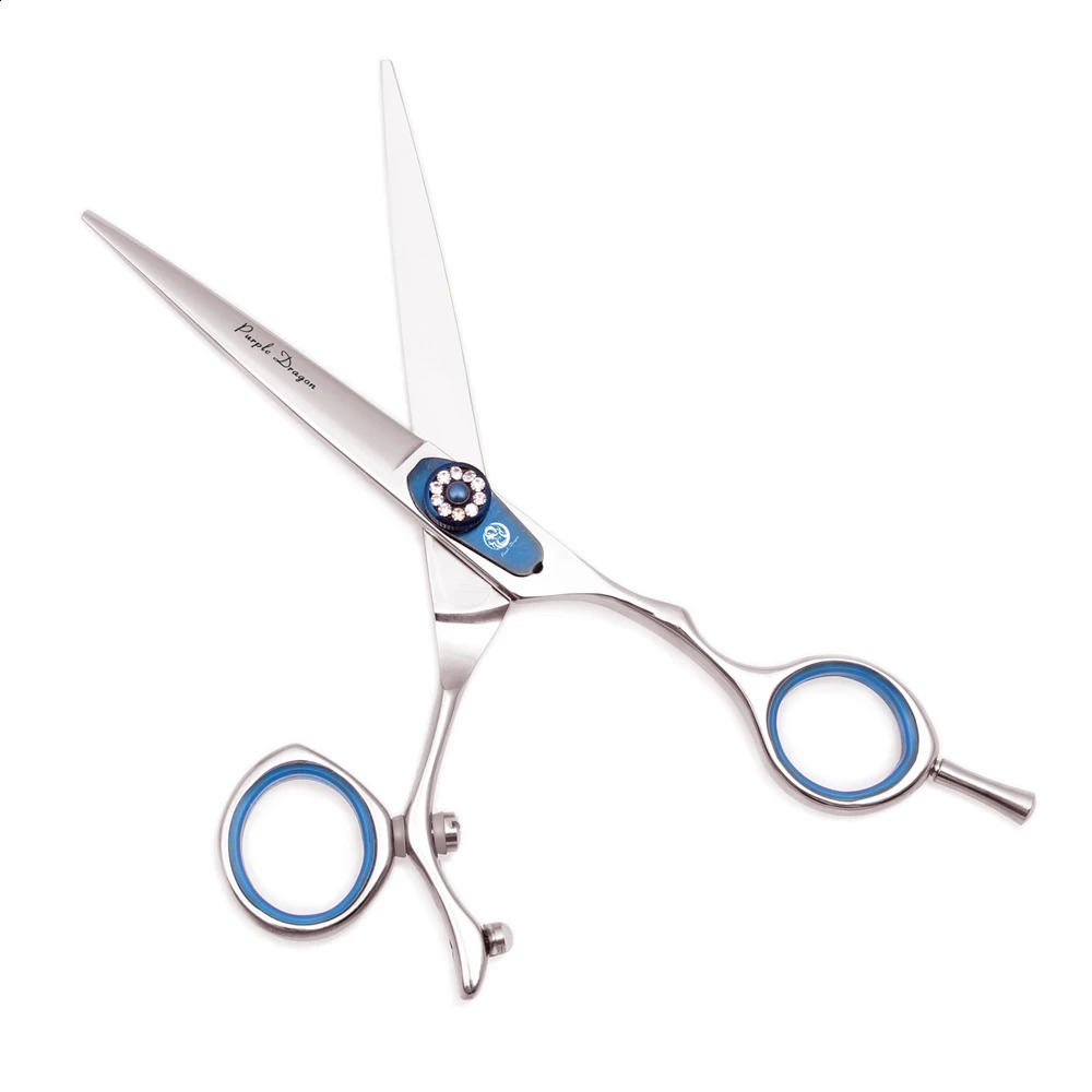 Professional Hairdressing Scissors 5.5 6 Purple Dragon JP 440C Swivel Thumb Hair Cutting Scissors Barber Thinning Shears Z9019 240716